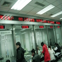 工商银行使用硕远银行排号机